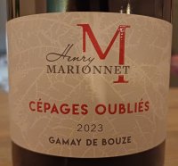 Henry Marionnet - Les Cépages Oubliés - Gamay de Bouze