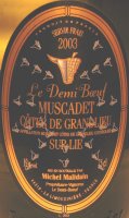 Michel Malidain Le Demi Boeuf 2024 (Muscadet-Côtes de Grandlieu - blanc)