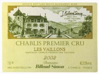 Domaine Billaud-Simon - 1er cru Les Vaillons 2018 (Chablis - blanc)