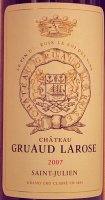 Château Gruaud Larose 2001 (Saint Julien - rouge)