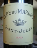 Clos du Marquis 2015 (Saint Julien - red)