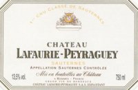 Château Lafaurie-Peyraguey 1996 (Sauternes - sweet white)