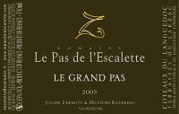 Domaine Le Pas de L'Escalette - Le Grand Pas 2018 (Terrasses du Larzac - red)
