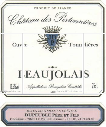 Château des Pertonnières - Cuvée Tonnelières