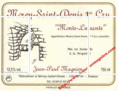 Domaine Jean-Paul Magnien - 1er Cru Monts-Luisants