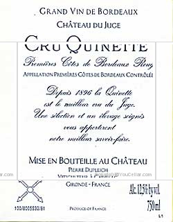 Château du Juge - Cru Quinette