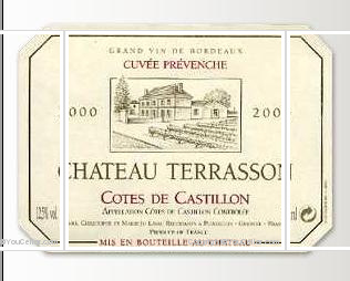 Château Terrasson - Cuvée Pervenche