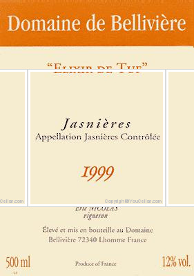 Domaine de Bellivière - Elixir de Tuf