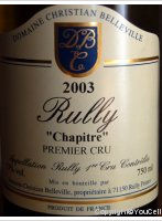 Domaine Christian Belleville - 1er Cru Chapitre