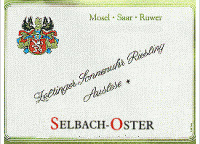 Selbach-Oster - Zeltinger Sonnenuhr Riesling Auslese