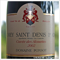 Domaine Ponsot - Cuvée des Alouettes - 1er Cru
