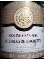Cave du Roi Dagobert - Grand Cru Altenberg de Wolxheim
