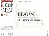 Jean-Claude Rateau - Clos des Mariages