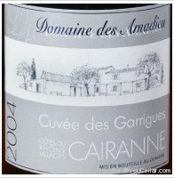 Domaine des Amadieu Cuvée des Garrigues