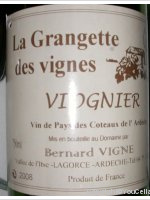Domaine Vigne Bernard - La Grangette des Vignes - Viognier