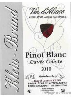 Klein Brand Pinot Blanc Cuvée Céleste