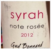 Guy Bonnand - Syrah - Note rosée