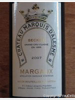 Château Marquis d'Alesme Becker