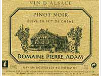 Domaine Pierre Adam Sonnenberg élevé en fût de chêne