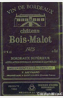 Château Bois-Malot - Tradition