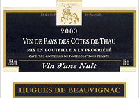 Les Costières de Pomerols - Hugues de Beauvignac - Vin d'une Nuit