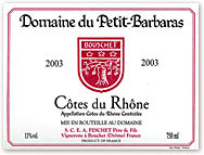 Domaine du Petit Barbaras