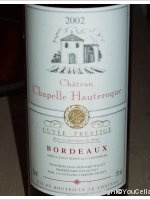 Château Chapelle Hauteroque Cuvée Prestige