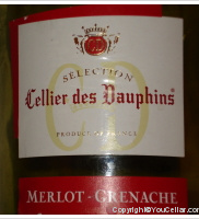 Cellier des Dauphins Sélection Merlot Grenache