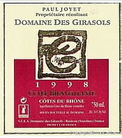 Domaine des Girasols Cuvée Bienveillante