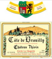Château Thivin Cuvée La Chapelle