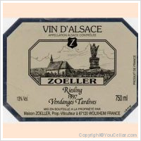 Maison Zoeller Riesling Vendanges Tardives