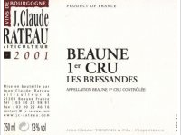 Jean-Claude Rateau - 1er cru - Les Bressandes