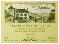 Domaine Billaud-Simon - 1er cru Montée de Tonnerre