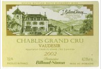 Domaine Billaud-Simon - Vaudésir
