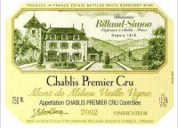 Domaine Billaud-Simon - 1er cru - Mont de Milieu Vieilles Vignes