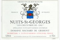 Domaine Machard de Gramont - "Les Creux Fraîche Eau"