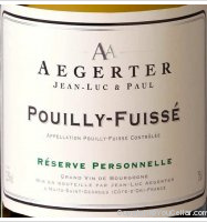 Jean Luc et Paul Aegerter Réserve Personnelle