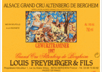 Louis Freyburger - Grand Cru Altenberg de Bergheim - Vendanges Tardives