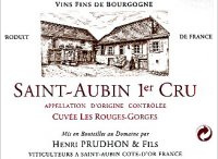 Henri Prudhon et Fils - 1er Cru - Cuvée Les Rouges Gorges