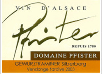 Domaine Pfister - Silberberg Vendanges Tardives