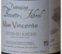 Domaine Bonetto Fabrol, Mas Vincente