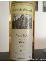 Chastel de Schuerels - Pinot Noir vinifié en blanc