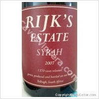 Rijk's Estate - Syrah