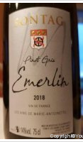 Domaine Sontag - PInot Gris Emerlin - les vins de Marie-Antoinette